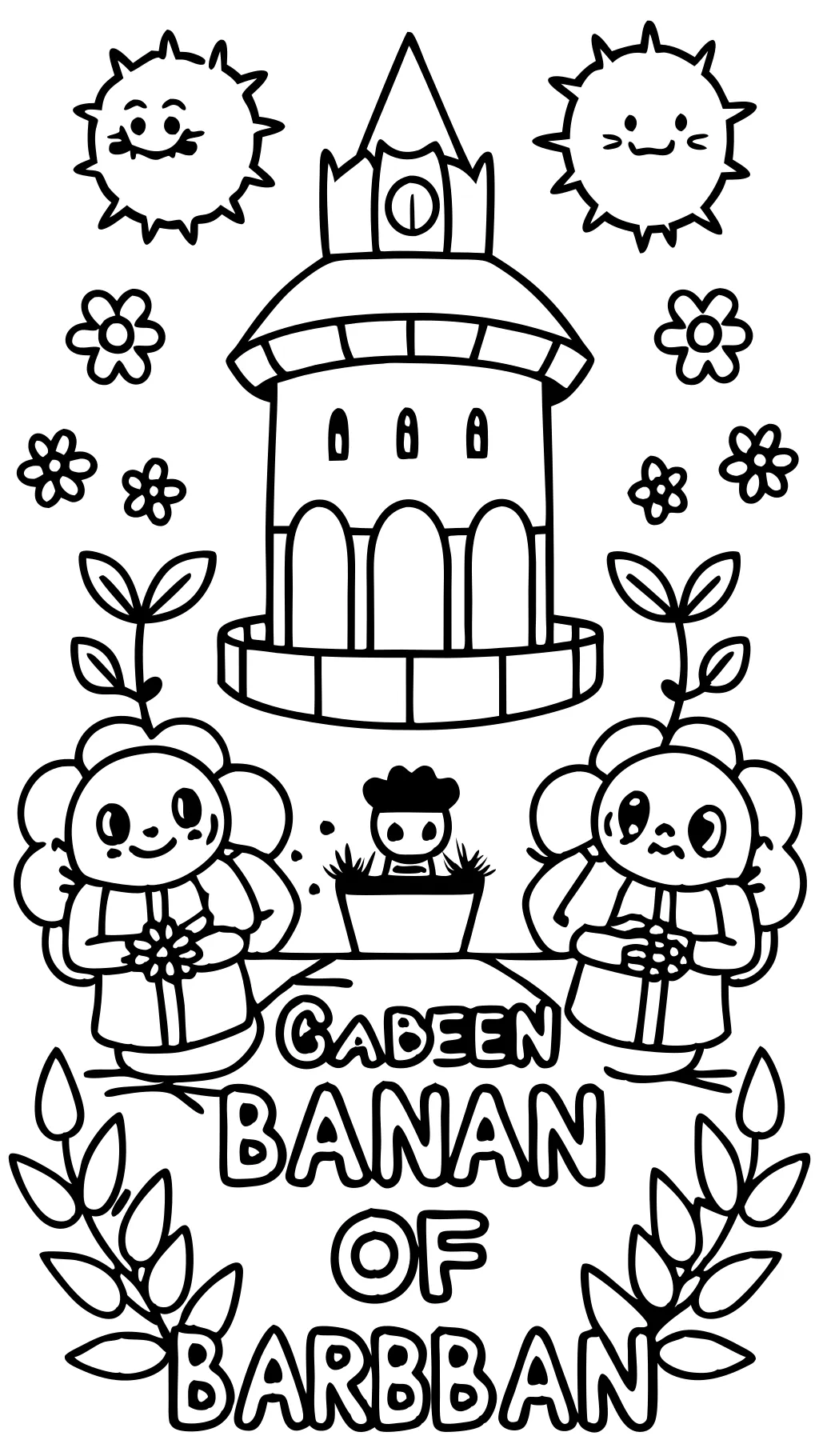 Garten de Banban 5 Páginas para colorear